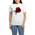 thumbnail image 1 of CafePress - Red Ladybug 1 Pajamas - Women's Short Sleeve Print T-Shirt and Pants Light Cotton Pajama Set, 1 of 7