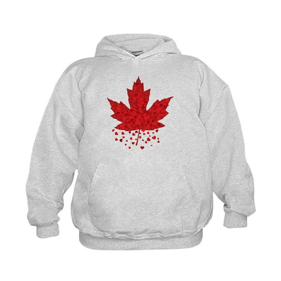 CafePress - Red Maple Leaf - Kids Hooded Sweatshirt, Classic Hoodie