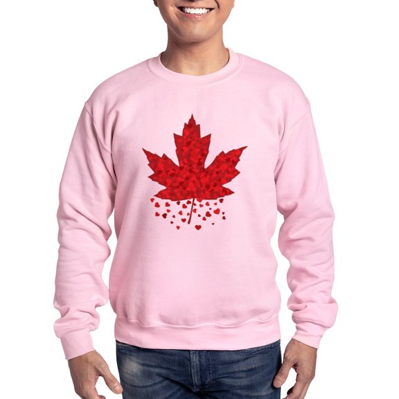 CafePress - Red Maple Leaf Sweatshirt - Crew Neck Sweatshirt