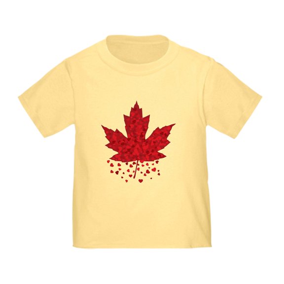 CafePress - Red Maple Leaf Toddler T Shirt - Cute Toddler T-Shirt, 100% Cotton
