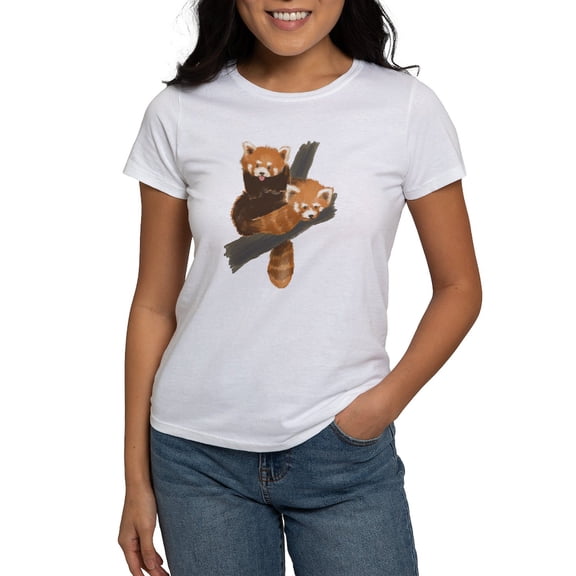 CafePress - Red Pandas Women's T Shirt - Women's Classic T-Shirt