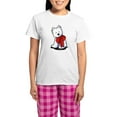 thumbnail image 1 of CafePress - Red Ribbon Westie Women's Light Pajamas - Women's Short Sleeve Print T-Shirt and Pants Light Cotton Pajama Set, 1 of 7
