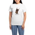 thumbnail image 1 of CafePress - Red Rust Doberman Pinscher Women's Light Pajamas - Women's Short Sleeve Print T-Shirt and Pants Light Cotton Pajama Set, 1 of 7