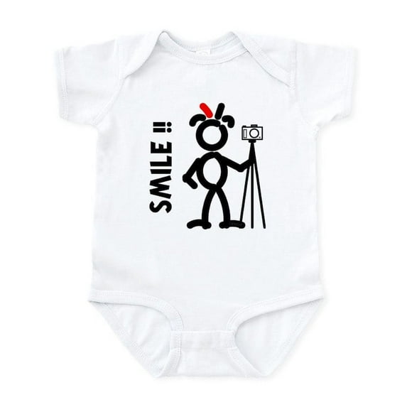 CafePress - Red Smile3 Infant Bodysuit - Baby Light Bodysuit, Size Newborn - 24 Months