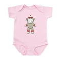 thumbnail image 1 of CafePress - Red Sock Monkey Infant Bodysuit - Baby Light Bodysuit, Size Newborn - 24 Months, 1 of 4