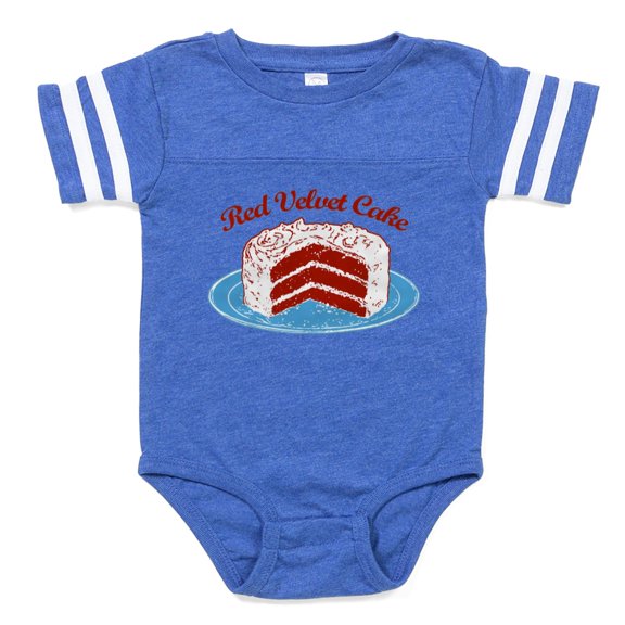 CafePress - Red Velvet Cake2 - Cute Infant Baby Football Bodysuit