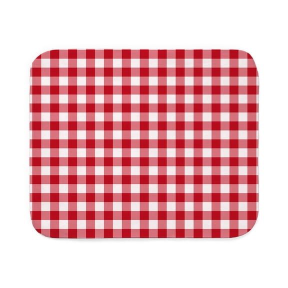 CafePress - Red White Gingham - Sherpa Fleece Throw Blanket 60" x 50"