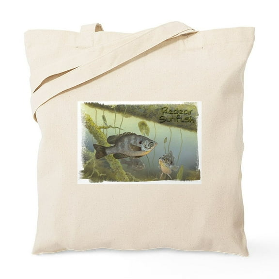 CafePress - Redear Sunfish, Fish Tote Bag - Unisex Canvas Tote Bag, Beige, 1-Piece