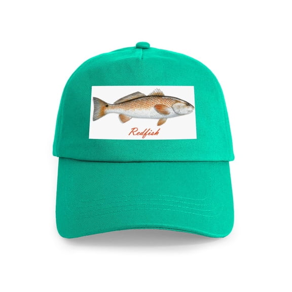 CafePress - Redfish Cap - Adjustable 100% Brushed Unisex Casual Cotton Baseball Cap, Beige, 1