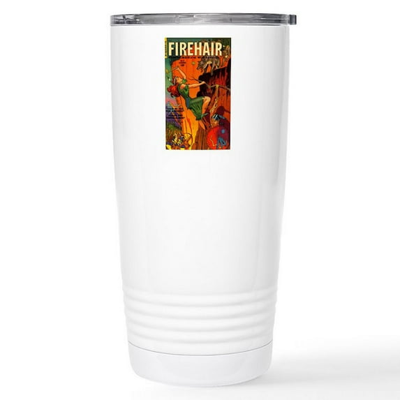 CafePress - Redhead Warrior Woman Stainless Steel Travel Mug - Insulated Stainless Steel Travel Tumbler 20 oz.