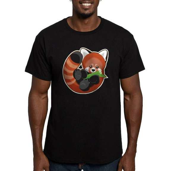 CafePress - Redpanda Men's Fitted T Shirt (Dark) - Men's Fitted T-Shirt