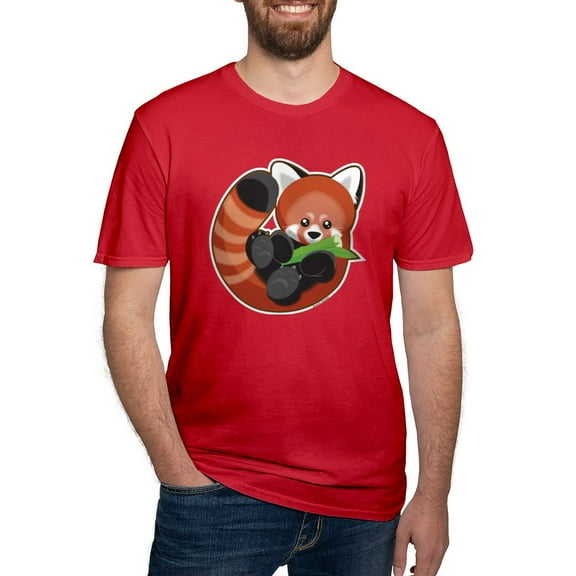 CafePress - Redpanda Men's Fitted T Shirt (Dark) - Men's Fitted T-Shirt