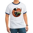 thumbnail image 1 of CafePress - Redpanda Ringer T - 100% Cotton Ringed T-Shirt, 1 of 4