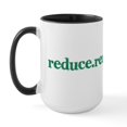 thumbnail image 1 of CafePress - Reduce.Reuse.Recycle. Large Mug - 15 oz Ceramic Large White Novelty Mug, 1 of 4