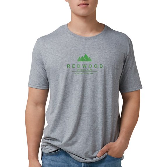 CafePress - Redwood National Park, California T Shirt - Mens Tri-blend T-Shirt