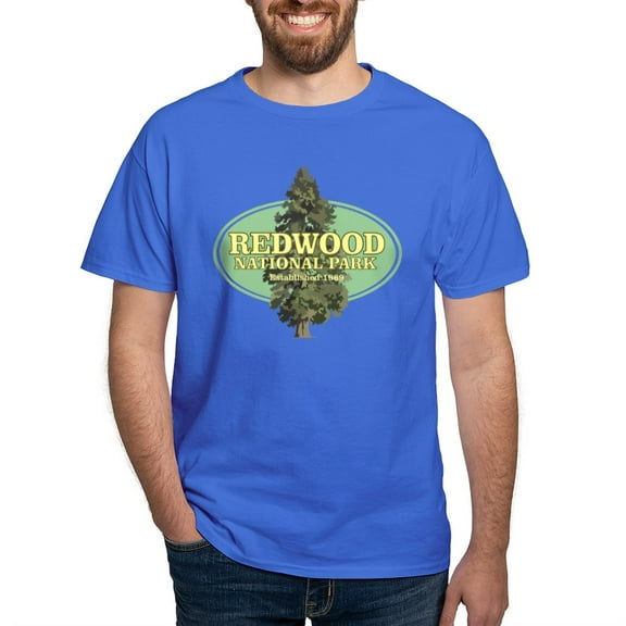 CafePress - Redwood National Park T Shirt - Men's Classic Graphic Cotton T-Shirt