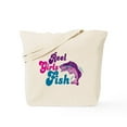 thumbnail image 1 of CafePress - Reel Girls Fish Tote Bag - Unisex Canvas Tote Bag, Beige, 1-Piece, 1 of 9