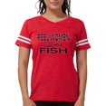 thumbnail image 1 of CafePress - Reel Women Fish Women's Dark T Shirt - Womens Football Shirt, 1 of 4