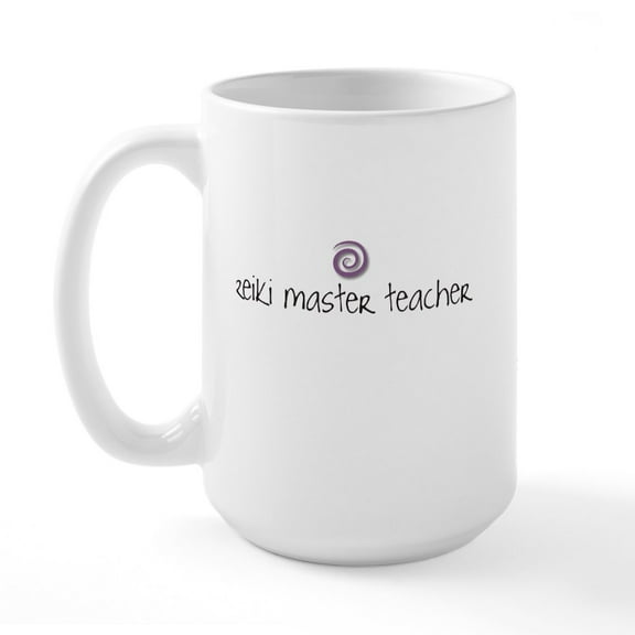 CafePress - Reiki Master Teacher Large Mug - 15 oz Ceramic Large White Novelty Mug