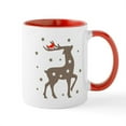 thumbnail image 1 of CafePress - Reindeer Cardinal - 11 oz Ceramic Mug - Novelty Coffee Tea Cup, 1 of 4