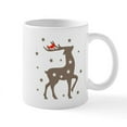 thumbnail image 1 of CafePress - Reindeer Cardinal - 11 oz Ceramic Mug - Novelty Coffee Tea Cup, 1 of 4
