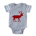 thumbnail image 1 of CafePress - Reindeer_Red - Cute Infant Baby Football Bodysuit, 1 of 3