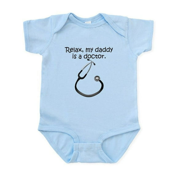 CafePress - Relax My Daddy Is A Doctor Body Suit - Baby Light Bodysuit, Size Newborn - 24 Months