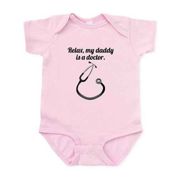 CafePress - Relax My Daddy Is A Doctor Body Suit - Baby Light Bodysuit, Size Newborn - 24 Months