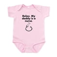 thumbnail image 1 of CafePress - Relax My Daddy Is A Nurse Body Suit - Baby Light Bodysuit, Size Newborn - 24 Months, 1 of 4
