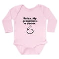 thumbnail image 1 of CafePress - Relax My Grandma Is A Doctor Body Suit - Long Sleeve Cotton Baby Bodysuit, 1 of 4