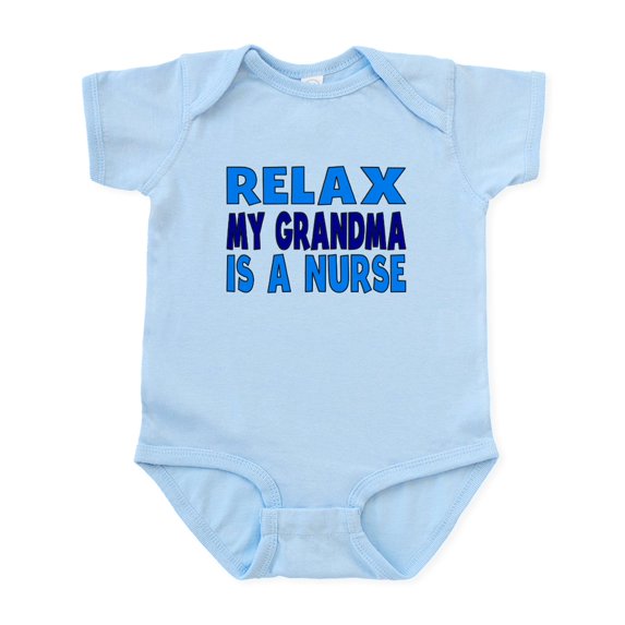 CafePress - Relax My Grandma Is A Nurse Body Suit - Baby Light Bodysuit, Size Newborn - 24 Months