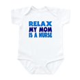 thumbnail image 1 of CafePress - Relax My Mom Is A Nurse Body Suit - Baby Light Bodysuit, Size Newborn - 24 Months, 1 of 4