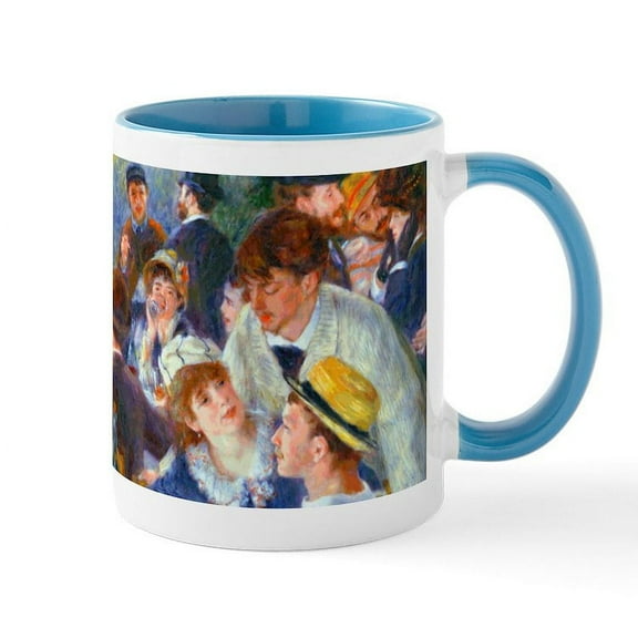 CafePress - Renoir Boating Party Mug - 11 oz Ceramic Mug - Novelty Coffee Tea Cup