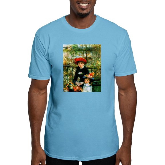 CafePress - Renoir Two Sisters Fitted T Shirt - Fitted T-Shirt, Vintage Fit Soft Cotton Tee
