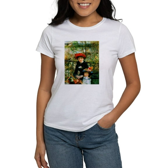 CafePress - Renoir Two Sisters Women's T Shirt - Women's Classic T-Shirt