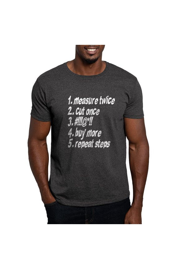 - Repeat Steps Dark T Shirt - Men's Classic Graphic Cotton T-Shirt