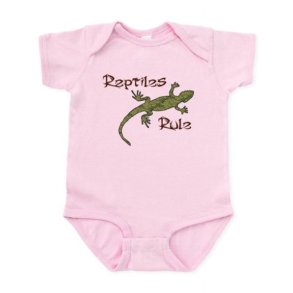 CafePress - Reptiles Rule! Infant Bodysuit - Baby Light Bodysuit, Size Newborn - 24 Months