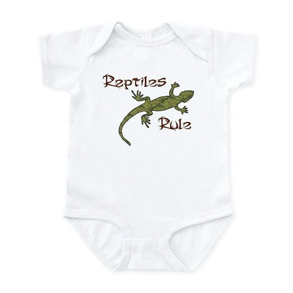CafePress - Reptiles Rule! Infant Bodysuit - Baby Light Bodysuit, Size Newborn - 24 Months