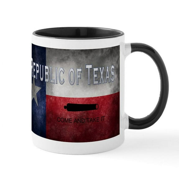 CafePress - Republic Of Texas - 11 oz Ceramic Mug - Novelty Coffee Tea Cup