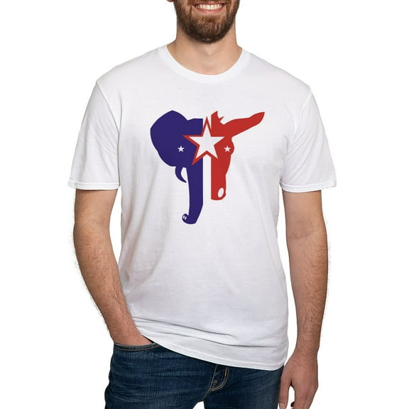 CafePress - Republican Democrat Fitted T Shirt - Fitted T-Shirt, Vintage Fit Soft Cotton Tee