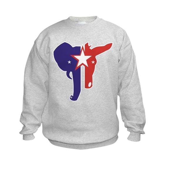 CafePress - Republican Democrat Kids Sweatshirt - Kids Sweatshirt, Youth Crew Neck Sweatshirt