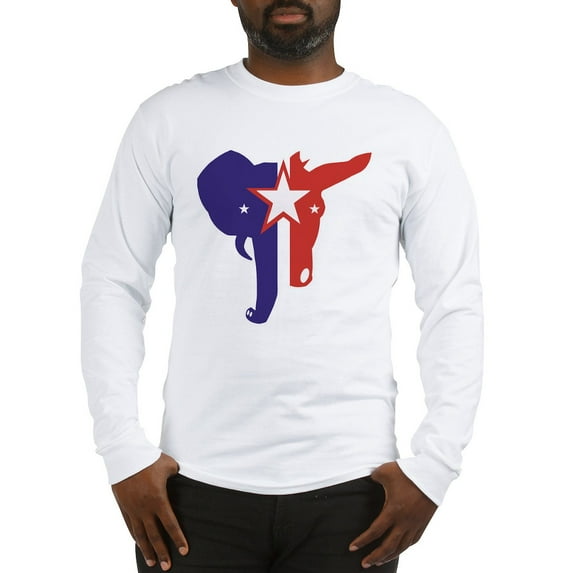 CafePress - Republican Democrat Long Sleeve T Shirt - Unisex Cotton Long Sleeve T-Shirt