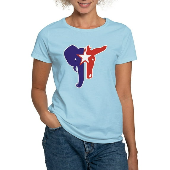 CafePress - Republican Democrat Women's Light T Shirt - Women's Classic T-Shirt