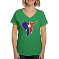 thumbnail image 1 of CafePress - Republican Democrat Women's V Neck Dark T Shirt - Women's V-Neck Dark T-Shirt, 1 of 4