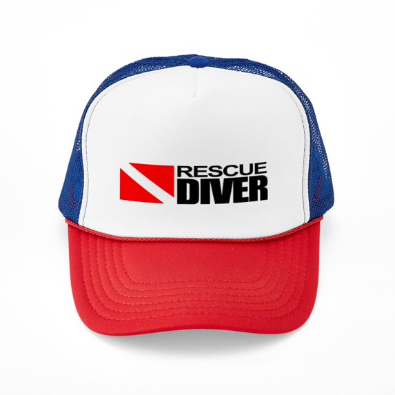 CafePress - Rescue Diver - Adjustable Unisex Printed Trucker Hat with Mesh Back