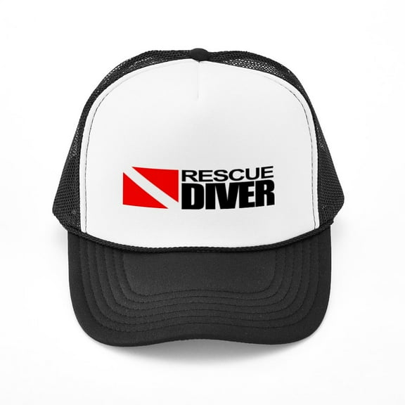 CafePress - Rescue Diver - Adjustable Unisex Printed Trucker Hat with Mesh Back