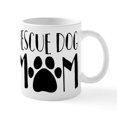 thumbnail image 1 of CafePress - Rescue Dog Mom - 11 oz Ceramic Mug - Novelty Coffee Tea Cup, 1 of 4