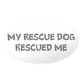 thumbnail image 1 of CafePress - Rescue Me Sticker - Sticker (Oval), 1 of 1