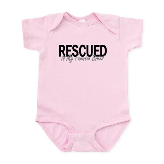 CafePress - Rescued Is My Favorite Breed Infant Bodysuit - Baby Light Bodysuit, Size Newborn - 24 Months