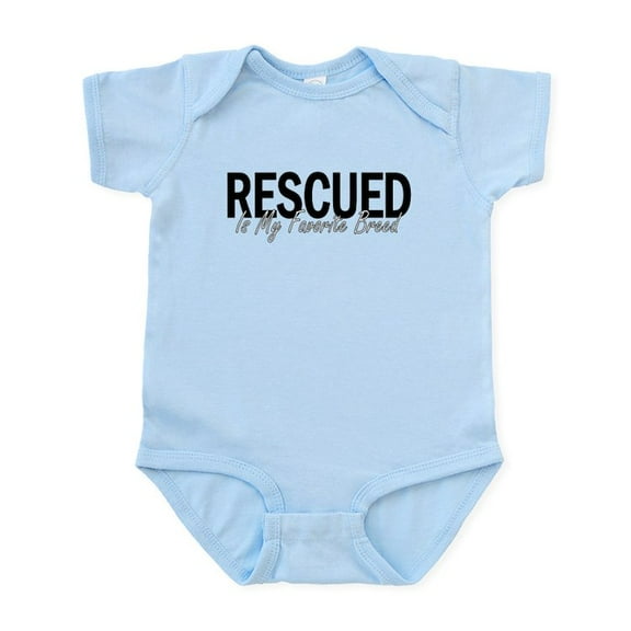 CafePress - Rescued Is My Favorite Breed Infant Bodysuit - Baby Light Bodysuit, Size Newborn - 24 Months